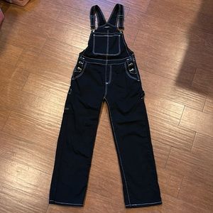 Black overalls